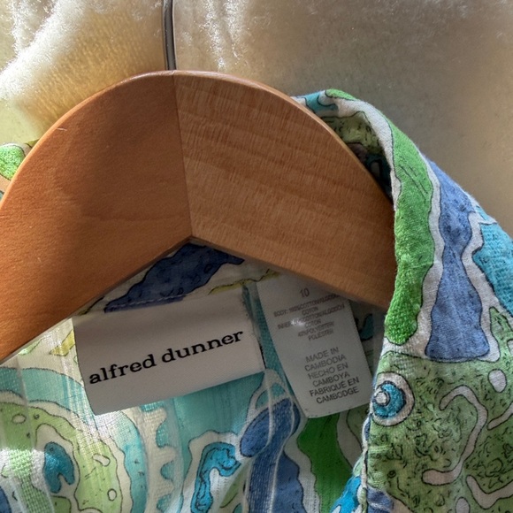 Alfred Dunner Multicolor Patterned Top - Picture 5 of 10